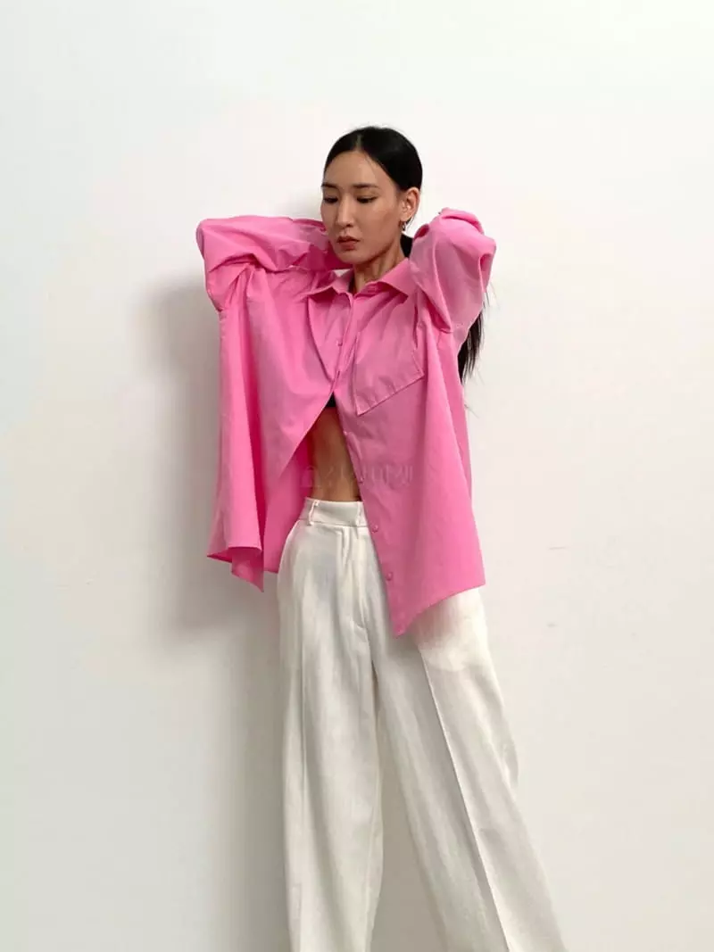Inni - Korean Women Fashion - #womensfashion - Color Boxy Shirt