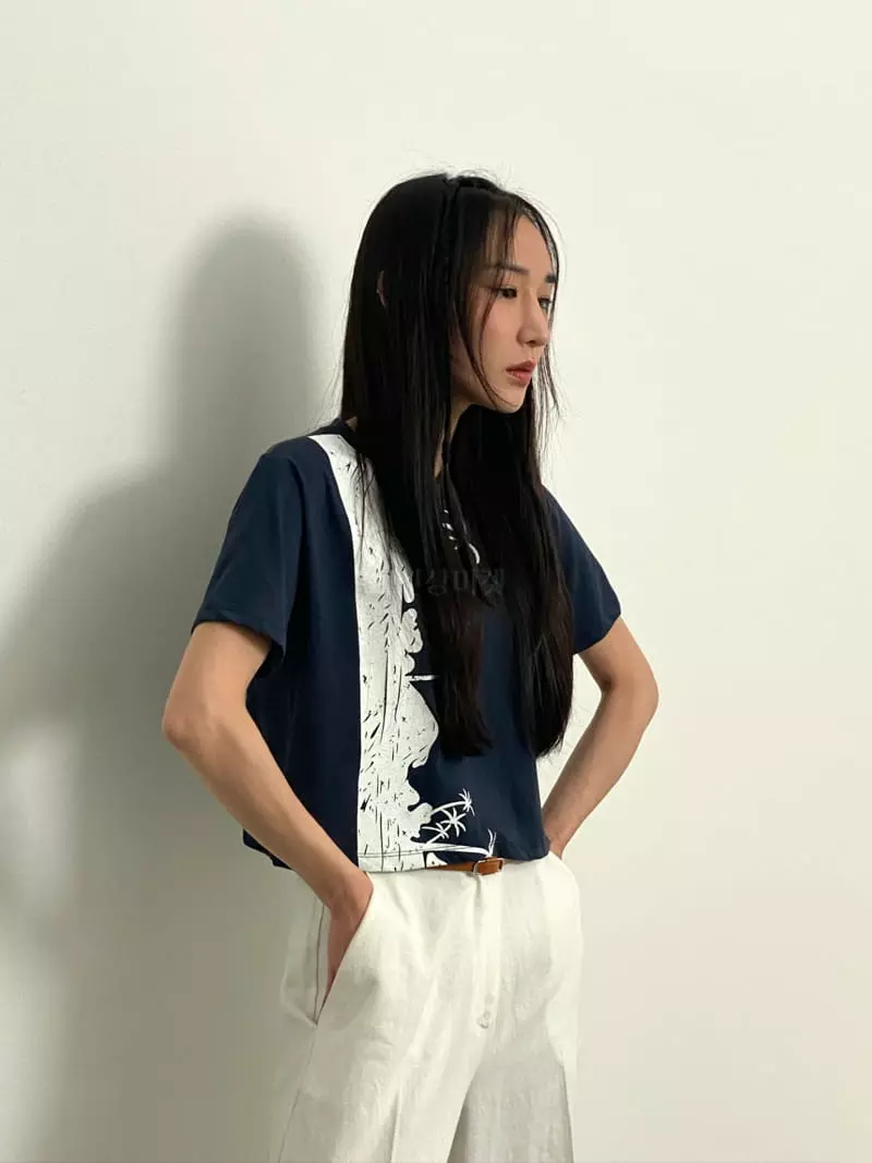 Inni - Korean Women Fashion - #womensfashion - Palm Tee - 3
