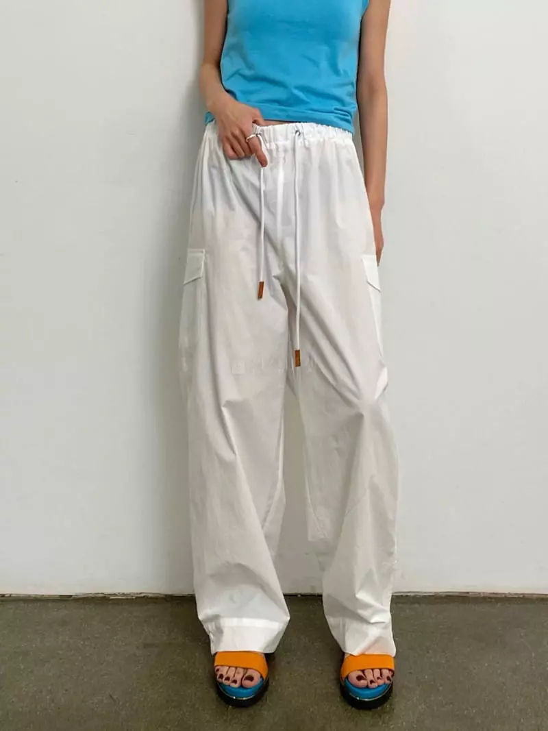 Inni - Korean Women Fashion - #momslook - String Pocket Pants - 4