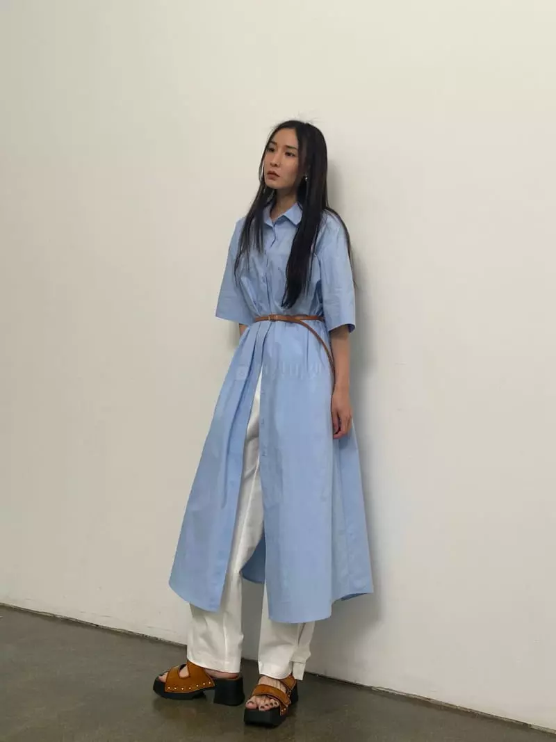 Inni - Korean Women Fashion - #womensfashion - Shirt Long Cool One-piece - 2