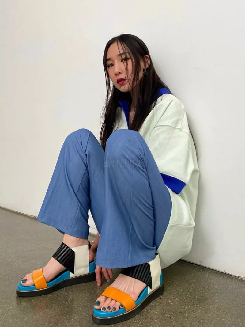 Inni - Korean Women Fashion - #womensfashion - Block Color Shirt
