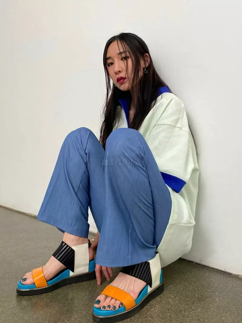Inni - Korean Women Fashion - #womensfashion - Color Block Shirt