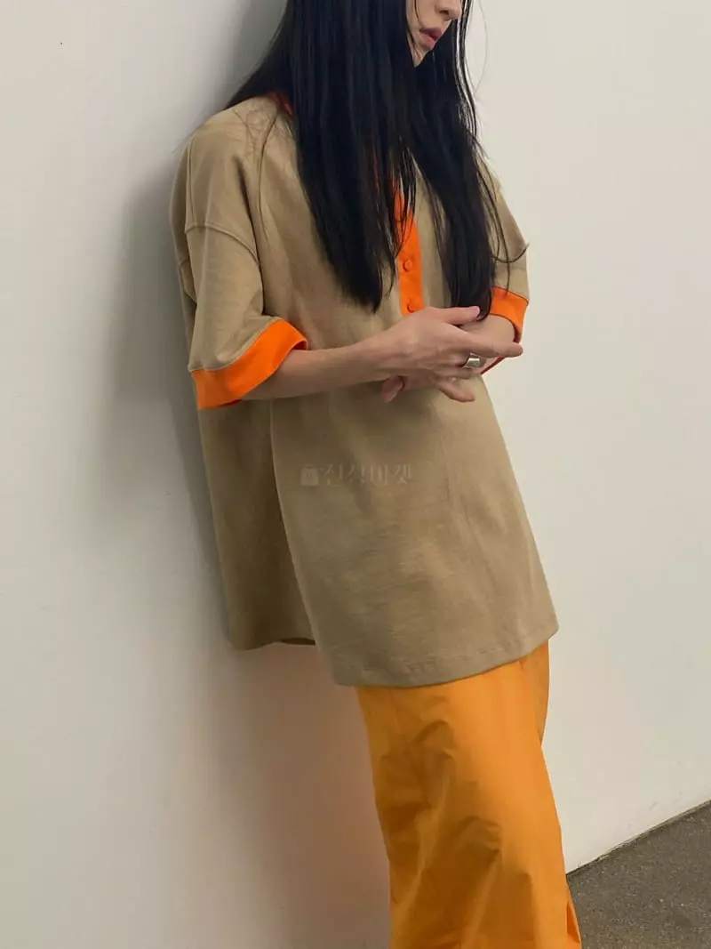 Inni - Korean Women Fashion - #womensfashion - Color Block Shirt - 3
