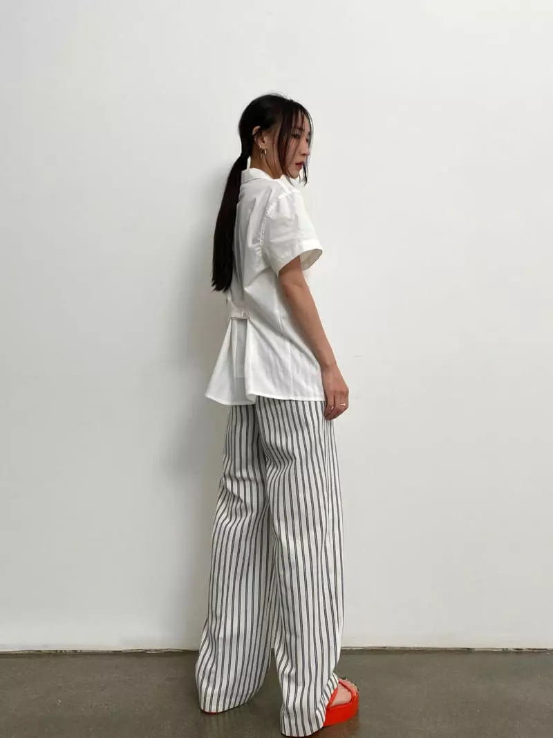 Inni - Korean Women Fashion - #womensfashion - Linen Stripes Pants - 2