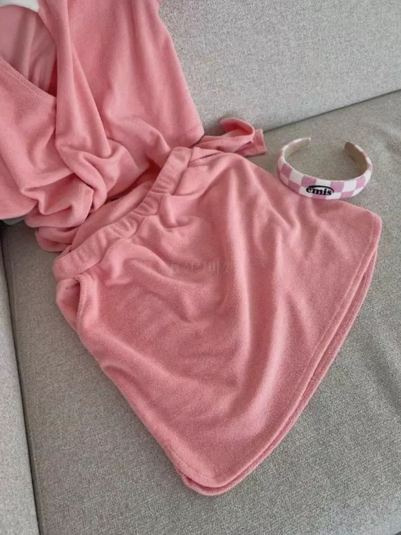 Inssense - Korean Women Fashion - #momslook - Terry Banding Skirt - 7