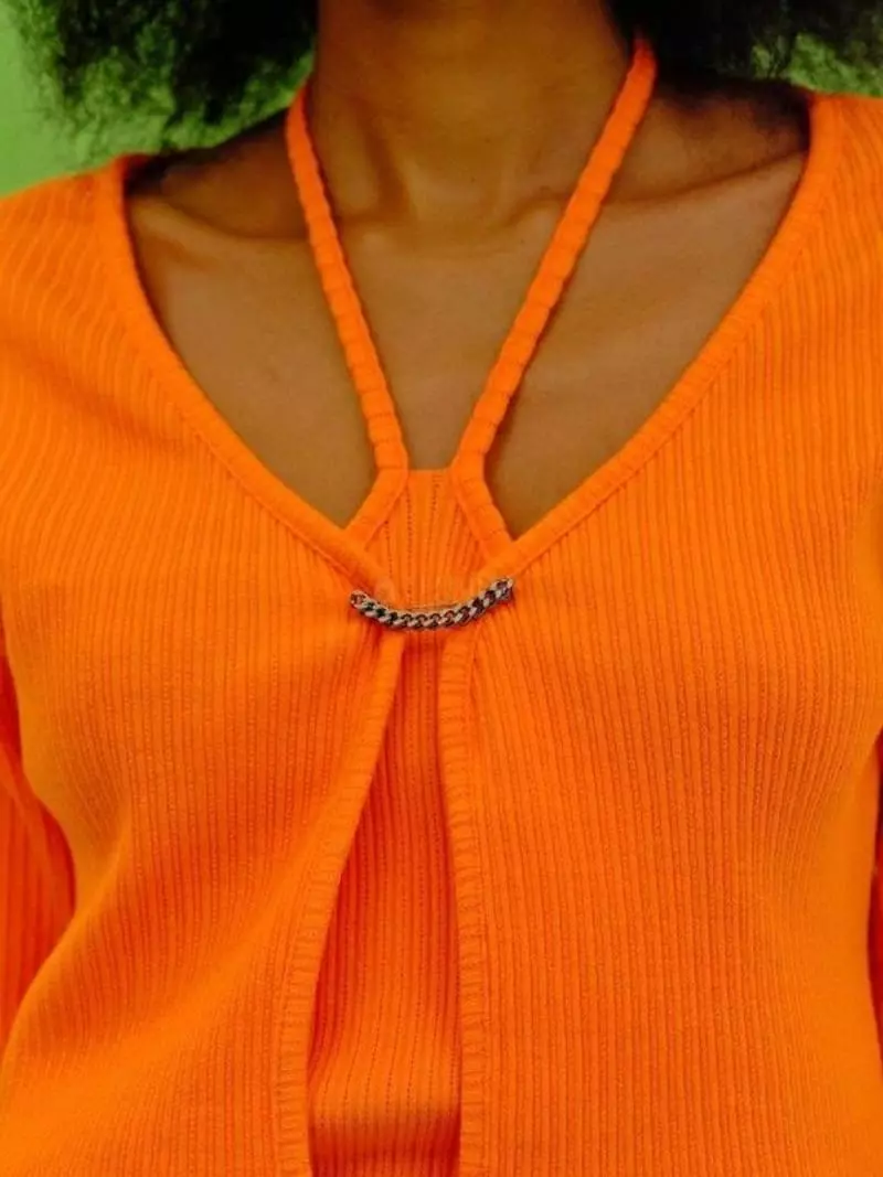 Inssense - Korean Women Fashion - #pursuepretty - Chain Bolero Cardigan - 4