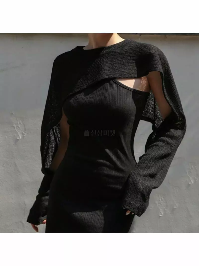 Inssense - Korean Women Fashion - #momslook - Rib Holter Maxy One-piece - 4