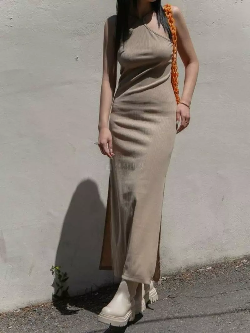 Inssense - Korean Women Fashion - #womensfashion - Rib Holter Maxy One-piece - 8