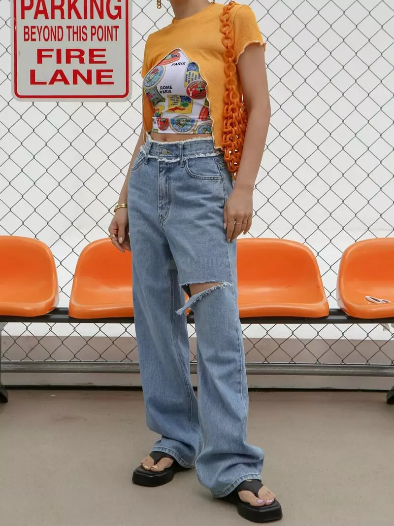 Inssense - Korean Women Fashion - #womensfashion - Straight Denim Jeans