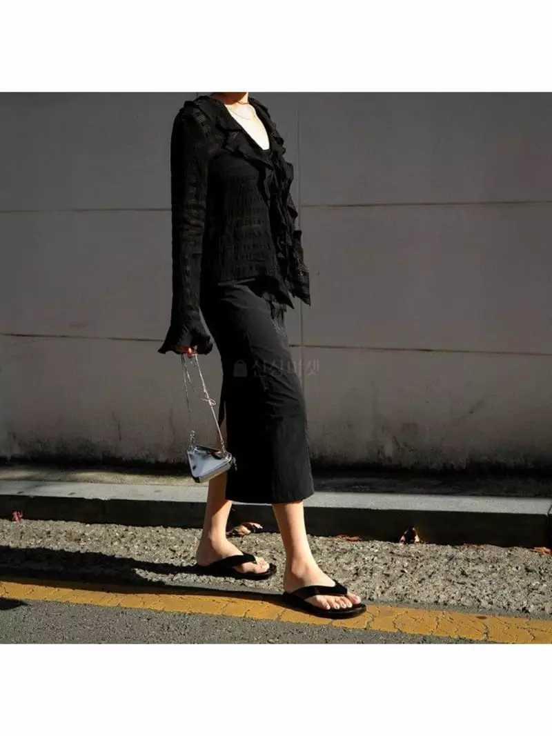 Inssense - Korean Women Fashion - #womensfashion - Nylon D Ring Midi Skirt - 8