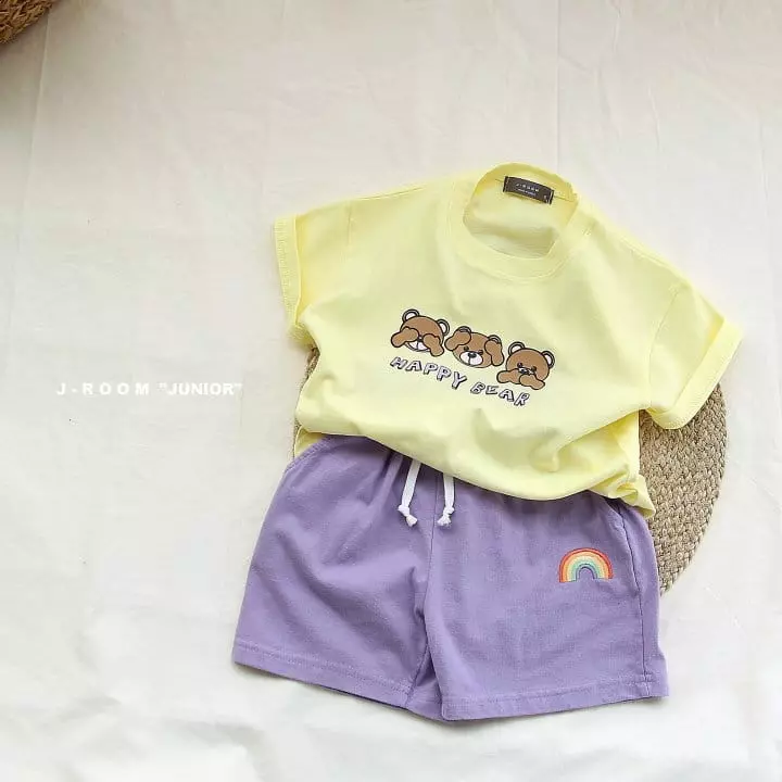 J-Room - Korean Children Fashion - #kidzfashiontrend - Happy Bear Tee - 4