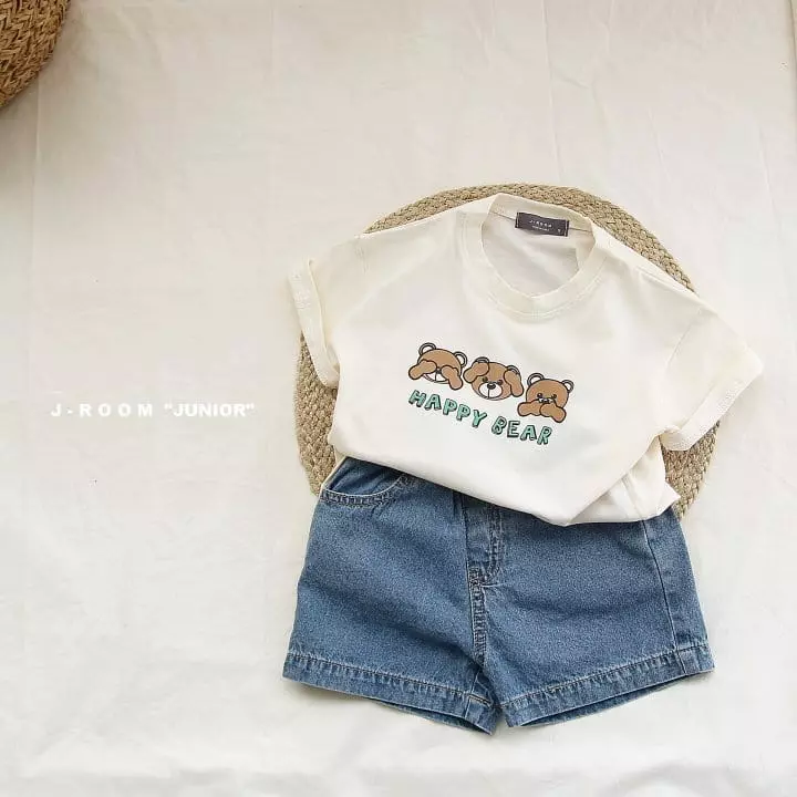 J-Room - Korean Children Fashion - #kidzfashiontrend - Happy Bear Tee - 3