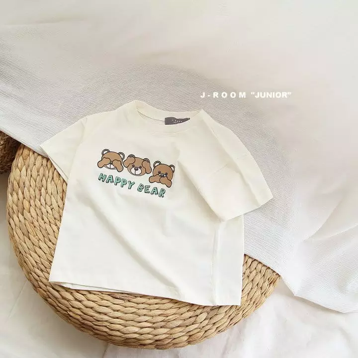 J-Room - Korean Children Fashion - #littlefashionista - Happy Bear Tee - 5