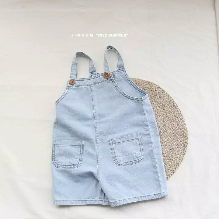 J-Room - Korean Children Fashion - #minifashionista - Denim Dungarees - 2
