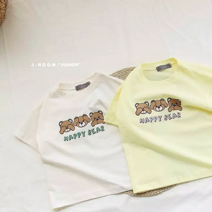 J-Room - Korean Children Fashion - #prettylittlegirls - Happy Bear Tee - 8