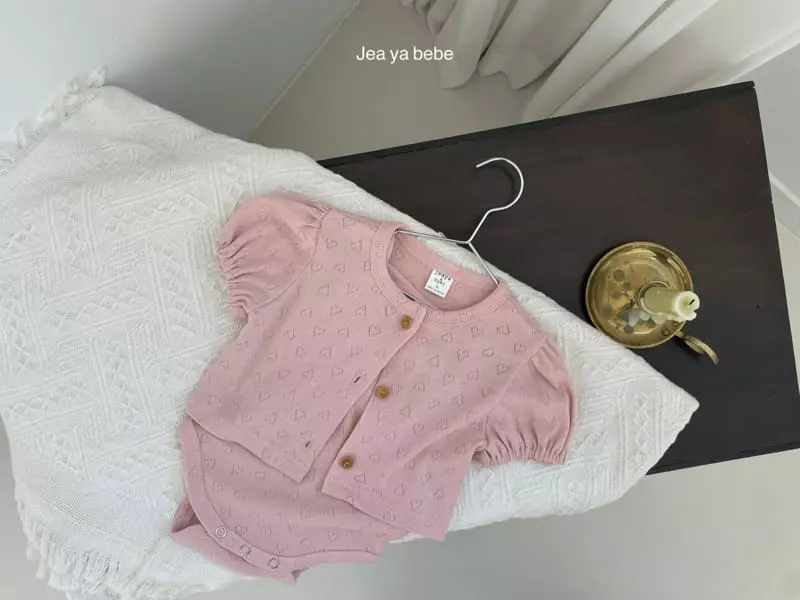 Jeaya & Mymi - Korean Baby Fashion - #babyoninstagram - Lovely Sleeveless Cardigan Set - 4