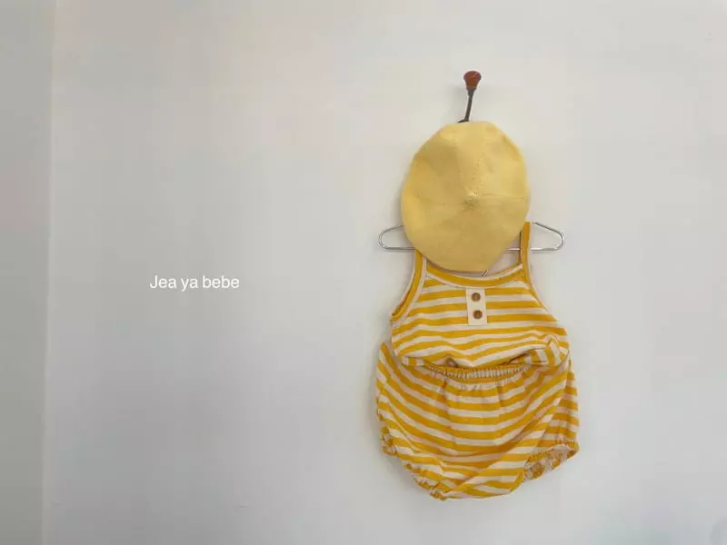 Jeaya & Mymi - Korean Baby Fashion - #babyootd - Bebe Marine Top Bottom Set - 3
