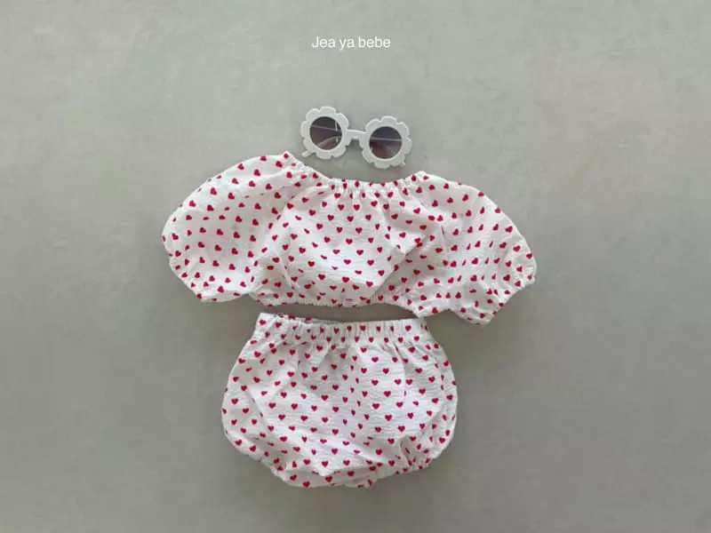 Jeaya & Mymi - Korean Baby Fashion - #babyootd - Bebe Lovely Top Bottom Set - 2