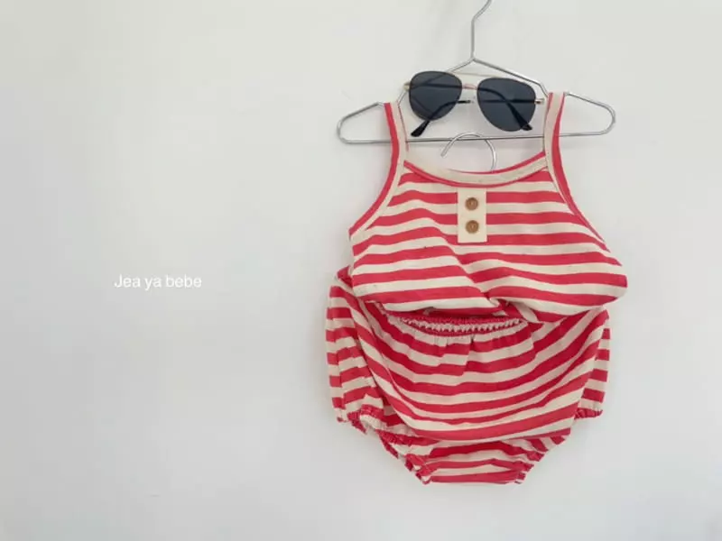 Jeaya & Mymi - Korean Baby Fashion - #babywear - Bebe Marine Top Bottom Set - 6
