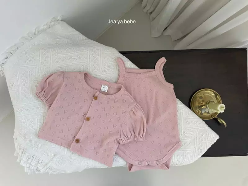 Jeaya & Mymi - Korean Baby Fashion - #onlinebabyboutique - Lovely Sleeveless Cardigan Set - 8
