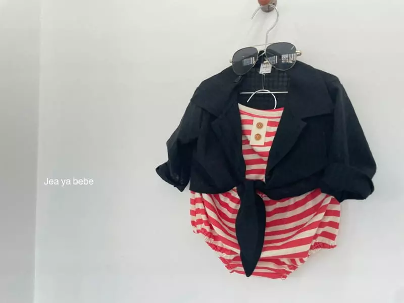 Jeaya & Mymi - Korean Baby Fashion - #onlinebabyshop - Bebe Marine Top Bottom Set - 8