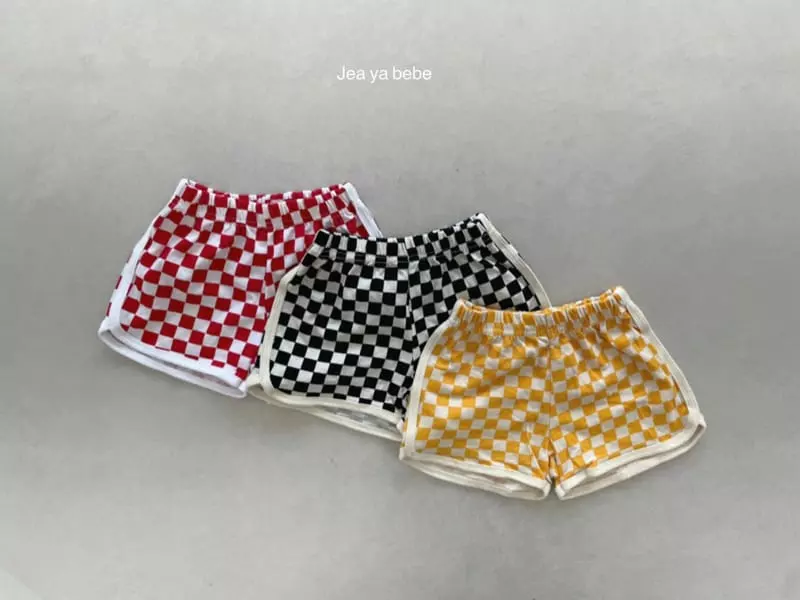 Jeaya & Mymi - Korean Children Fashion - #Kfashion4kids - Chess Piping Shorts
