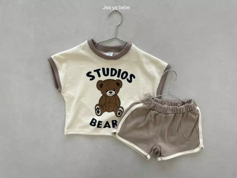 Jeaya & Mymi - Korean Children Fashion - #childrensboutique - Gomi Color Top Bottom Set - 2