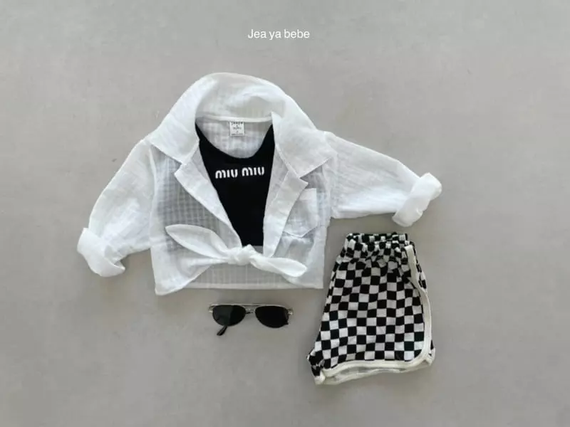 Jeaya & Mymi - Korean Children Fashion - #magicofchildhood - Chess Piping Shorts - 3