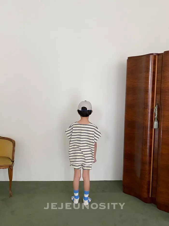Jejeunosity - Korean Children Fashion - #childofig - Moldiv Neck Tee - 8