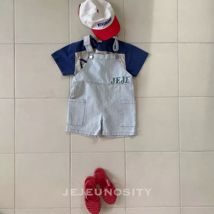 Jejeunosity - Korean Children Fashion - #discoveringself - Ber Denim Overall - 4