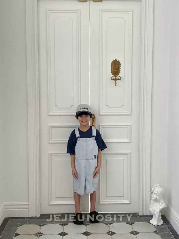 Jejeunosity - Korean Children Fashion - #kidsshorts - Ber Denim Overall - 5
