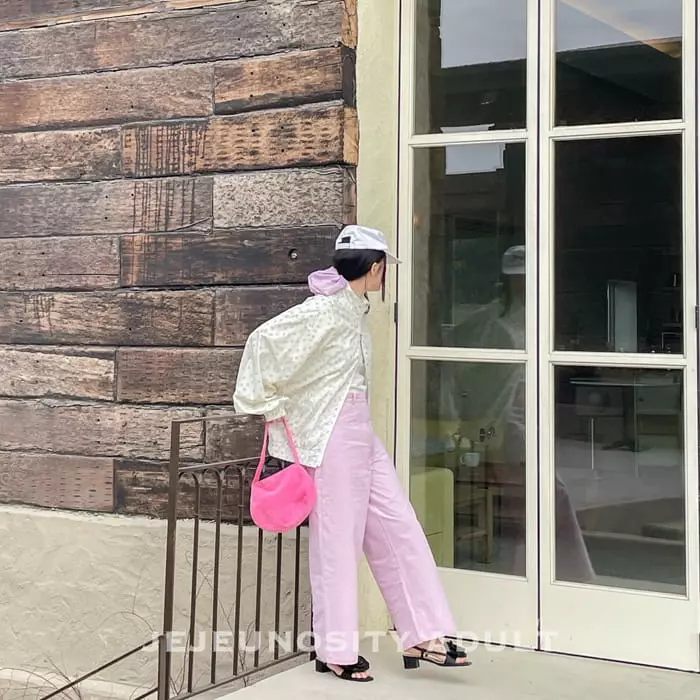 Jejeunosity - Korean Women Fashion - #momslook - Mom Flower Windbreak - 3