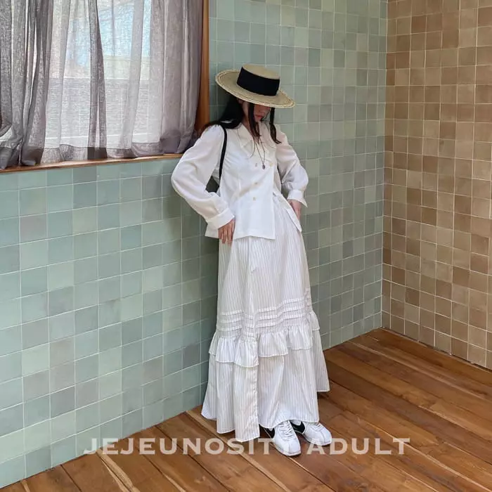 Jejeunosity - Korean Women Fashion - #shopsmall - Mom Clad Blouse - 7