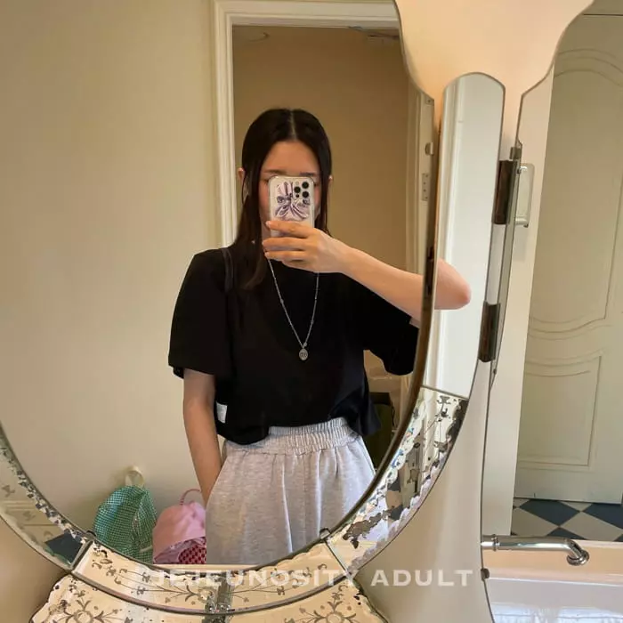 Jejeunosity - Korean Women Fashion - #romanticstyle - Mom My Crop Tee - 4