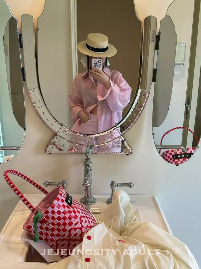 Jejeunosity - Korean Women Fashion - #vintageinspired - Mom Pink Shirt - 6