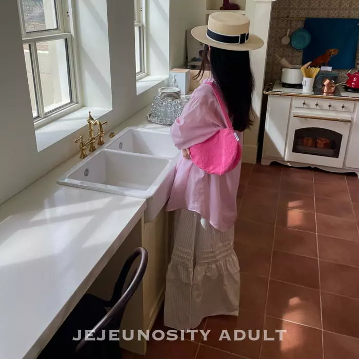 Jejeunosity - Korean Women Fashion - #vintagekidsstyle - Mom Pink Shirt - 7