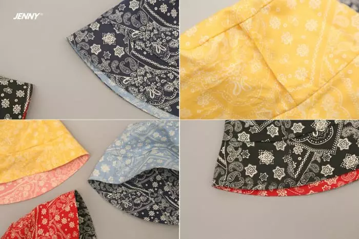 Jenny Basic - Korean Children Fashion - #todddlerfashion - Paisely Reversible Hat - 12
