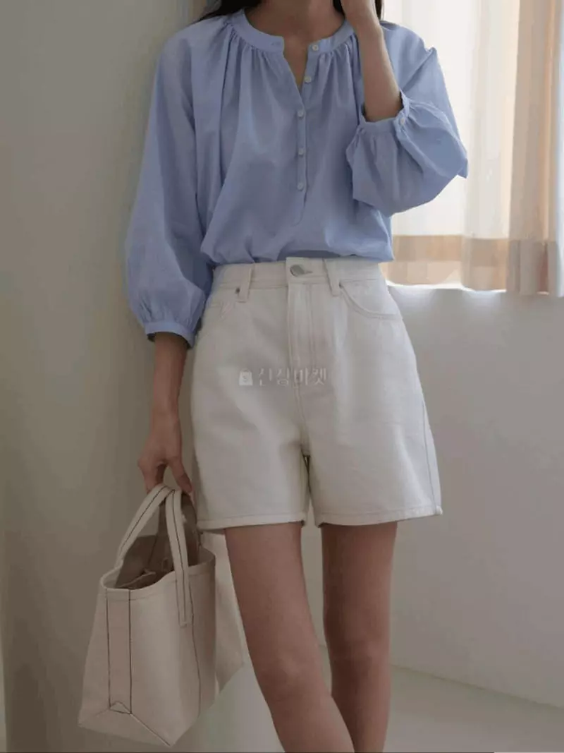 Jinsim - Korean Women Fashion - #momslook - Milk Shorts - 2
