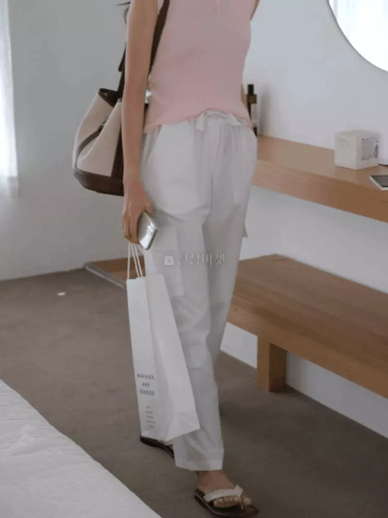 Jinsim - Korean Women Fashion - #momslook - Monaco Pocket Pants - 6