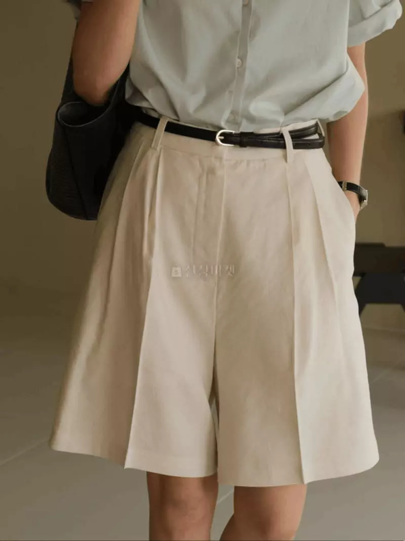 Jinsim - Korean Women Fashion - #momslook - Half Shorts - 3