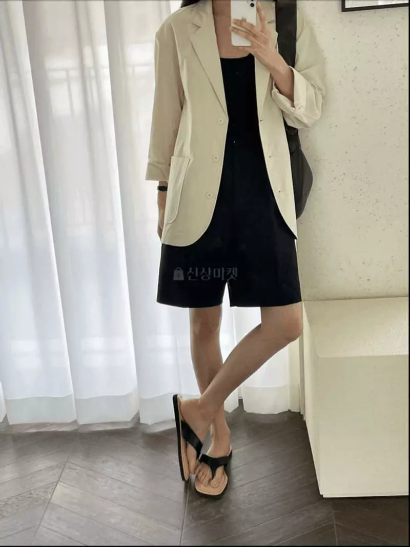 Jinsim - Korean Women Fashion - #momslook - Smooth Shorts - 9