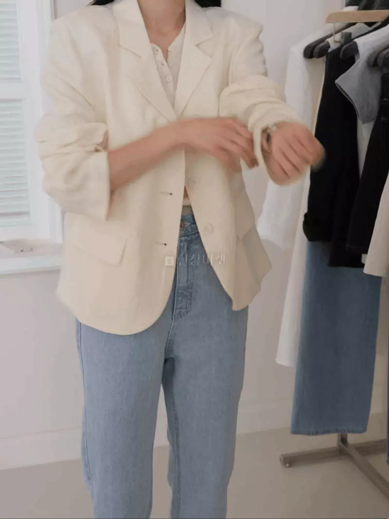Jinsim - Korean Women Fashion - #momslook - Salt Jeans - 10