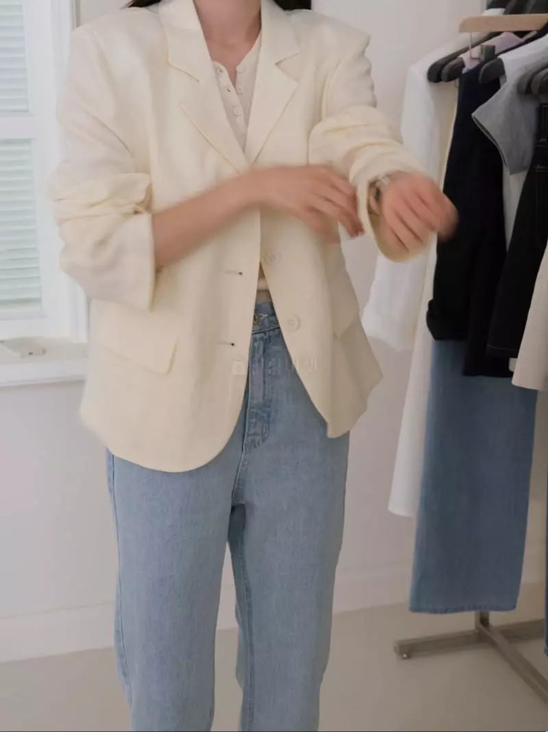 Jinsim - Korean Women Fashion - #momslook - Salt Jeans - 2