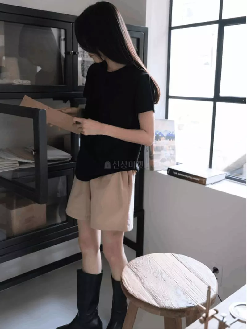 Jinsim - Korean Women Fashion - #shopsmall - Original Silket Tee - 3