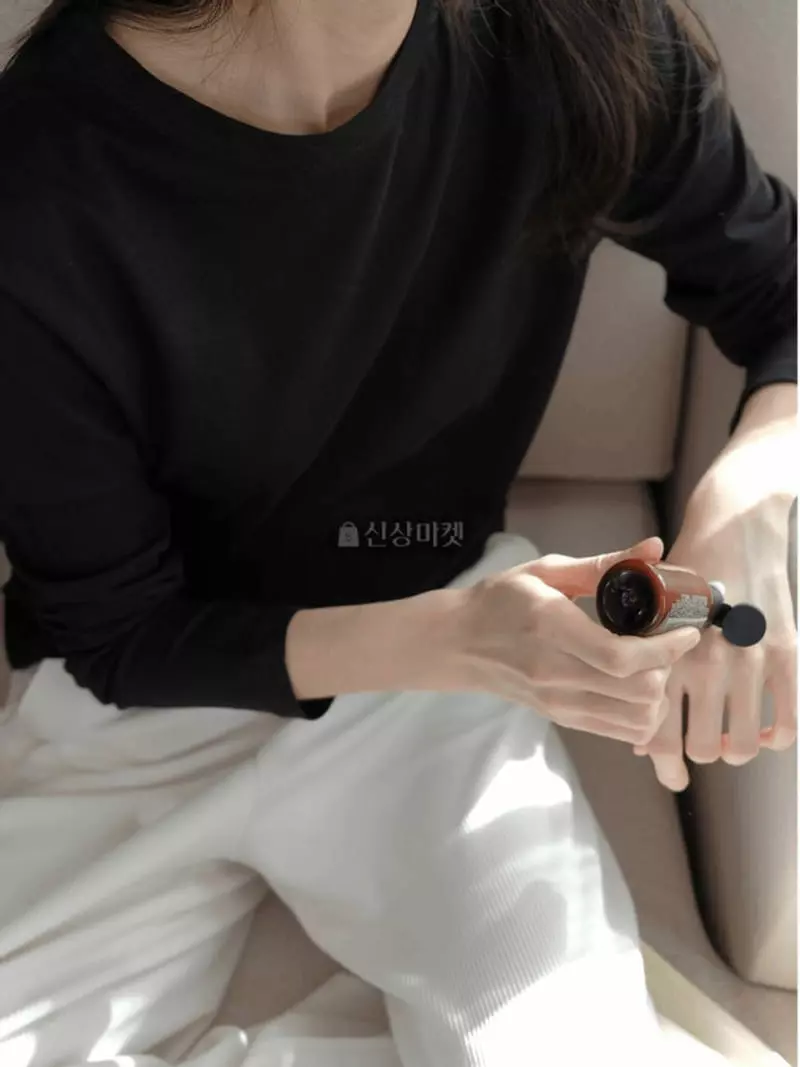 Jinsim - Korean Women Fashion - #shopsmall - Supima Sleeves Tee