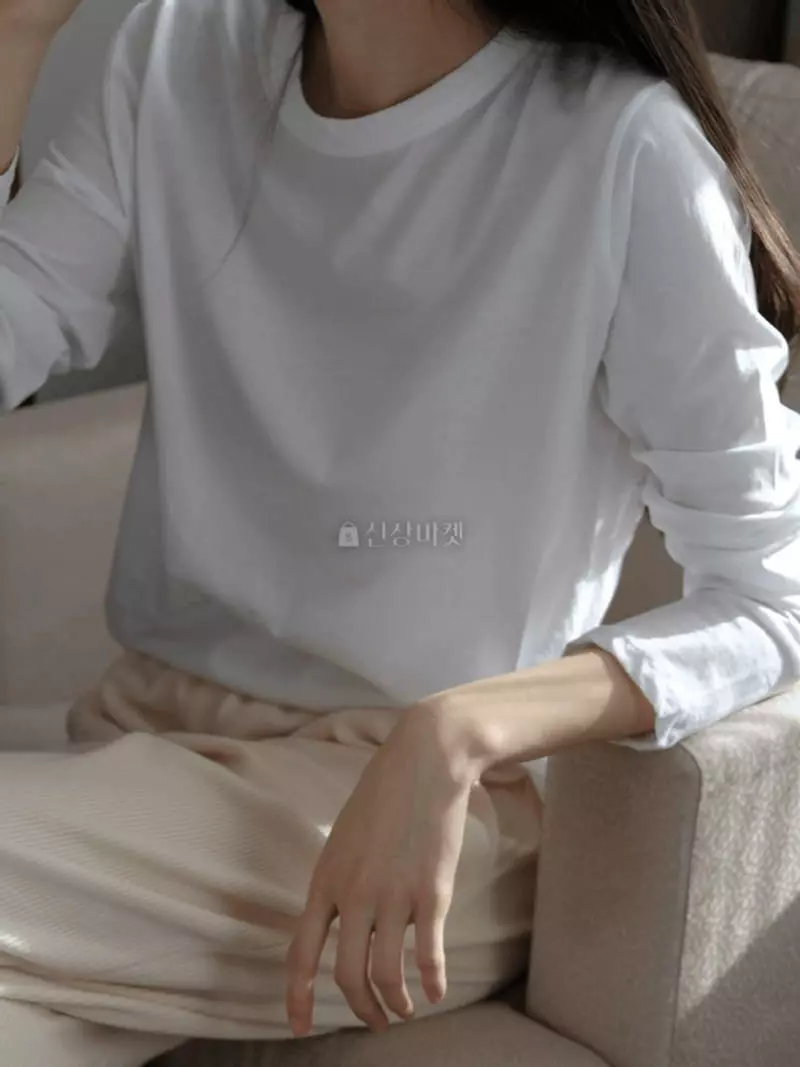 Jinsim - Korean Women Fashion - #thelittlethings - Supima Sleeves Tee - 3
