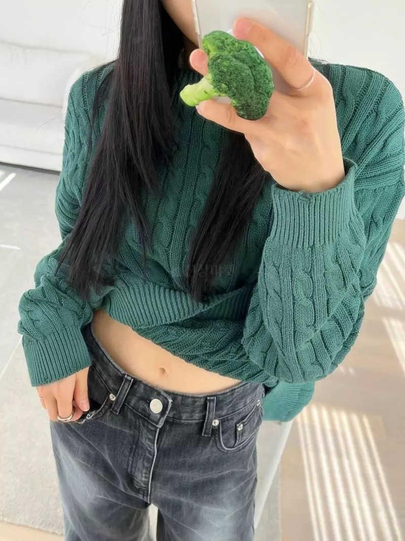 Jkichi - Korean Women Fashion - #momslook - Wahing Knit