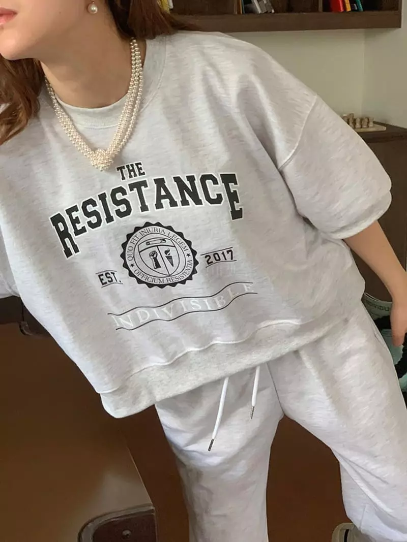 Jkichi - Korean Women Fashion - #momslook - Mini Terry Tee - 2