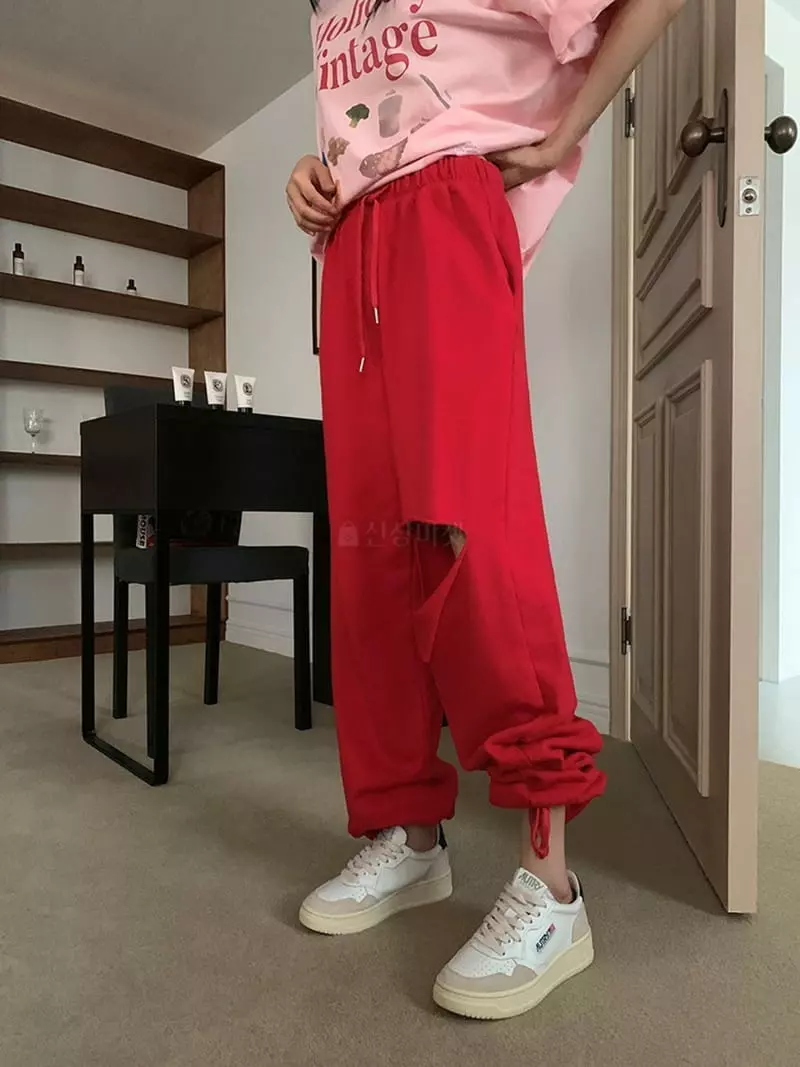 Jkichi - Korean Women Fashion - #momslook - Vintage Terry Pants - 3