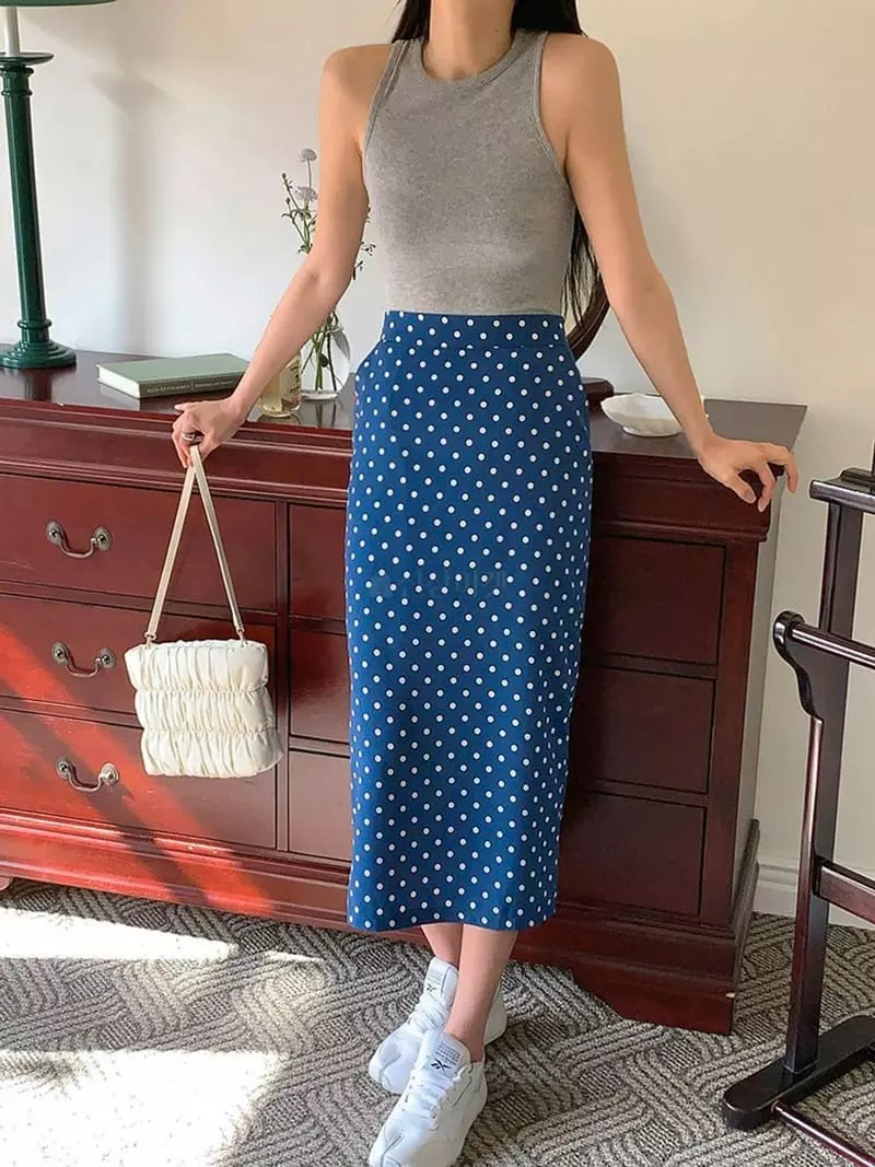 Jkichi - Korean Women Fashion - #momslook - String Rib Sleeveless - 2